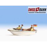 NOCH 16820 Schnelles Motorboot mit 4 Passagieren - H0
