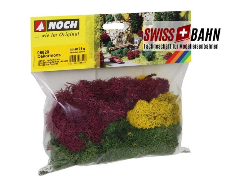 NOCH 08620 Mousse islandaise pour buissons en automne