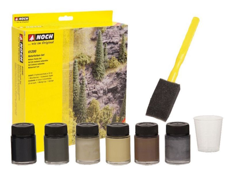 NOCH 61200 Set di colori naturali, 6 concentrati di...