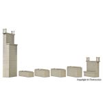 Kibri 38533 Bausatz Deko-Set Strommasten, 4 Stück H0