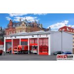 Kibri 39219 Fahrzeughalle Berufsfeuerwehr 5 ständig. H0 - Ansicht 1
