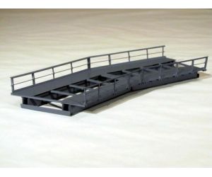 HACK R12-30 Brückenelement für Kurven · 2 Gleisig R1/R2 360/437mm 30°