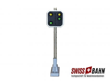 Schneider 2209 SBB Vorsignal Höhe 55 mm 4 LED. 2gelb/2grün