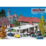 FALLER 130347 Tankstelle BP im "50er Jahre Stil" H0