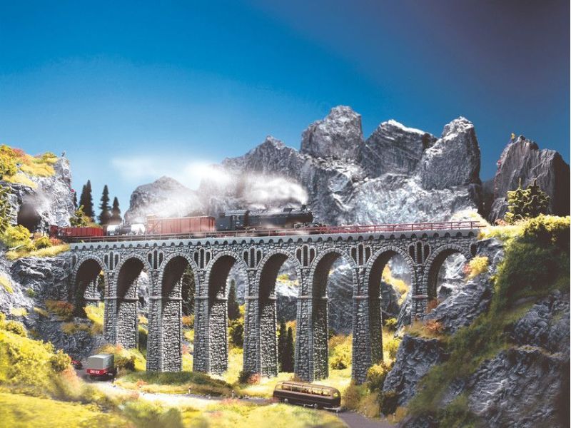 Noch 58660 Viadotto in pietra frantumata - in schiuma...