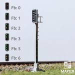 MAFEN 413608 - SBB - Hauptsignal 3 Lichter -grün/rot/gelb