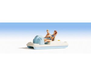 NOCH 16810 Tretboot "Tittisee" mit 2 Figuren- H0