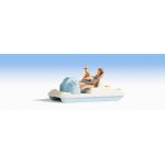 NOCH 16810 Tretboot "Tittisee" mit 2 Figuren- H0