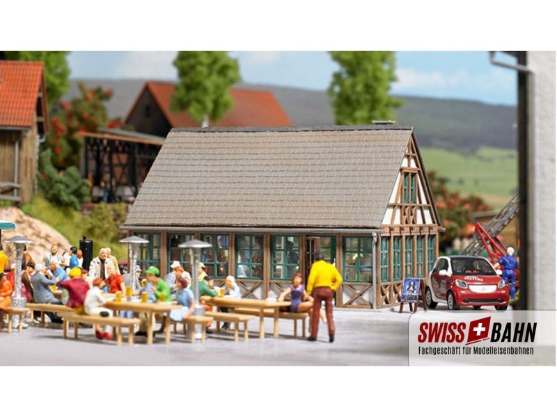 BUSCH 1534 Ristorante piccola birreria kit LaserCut 1:87