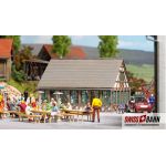 BUSCH 1534 Gaststätte kleine Brauerei LaserCut Bausatz 1:87 - Ansicht 1