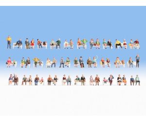 NOCH 16071 Mega-Spar-Set 60 Sitzende Figuren - H0 - Ansicht 1