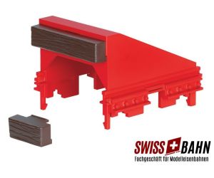 LGB 10316 RhB Prellbock mit roter Lackierung - Ansicht 1