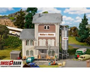 Faller 130228 Ziegelbau Getreide- Industriemühle H0 - Ansicht 1