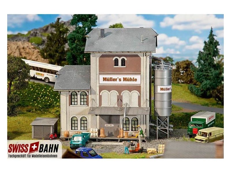 Faller 130228 Bâtiment en briques Moulin industriel de...