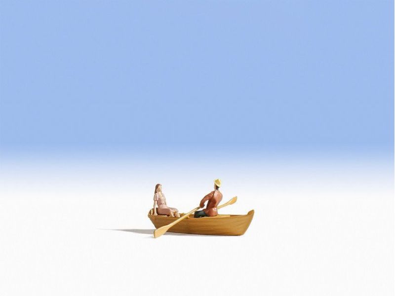 NOCH 16800 Bateau à rames élégant avec figurines H0