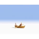 NOCH 16800 Schickes Ruderboot mit Figuren H0