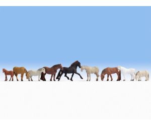 NOCH 15761 Pferde und süsse Ponys, H0 - Ansicht 1