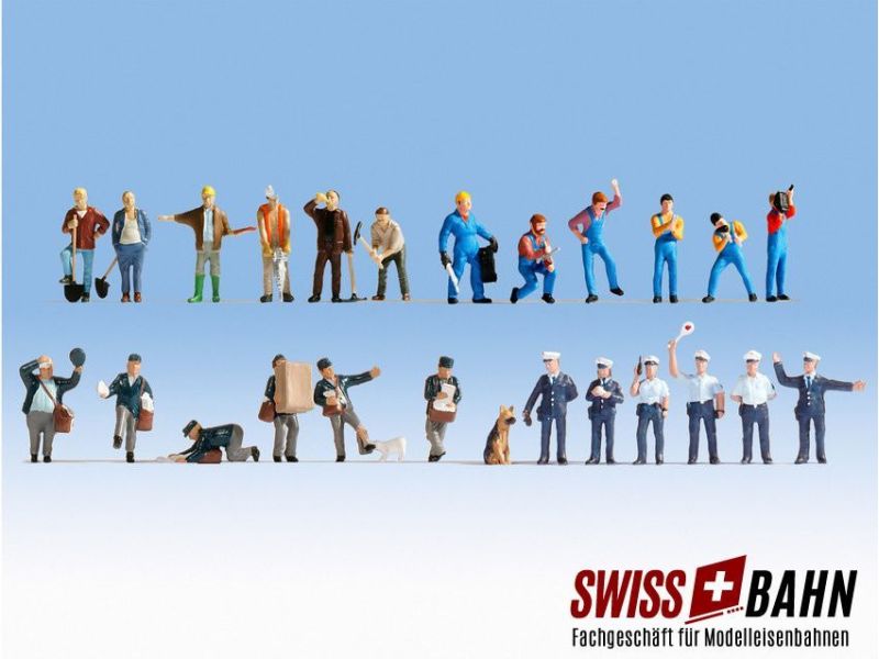NOCH 16109 Set di figure, 24 pezzi 'Al lavoro'...