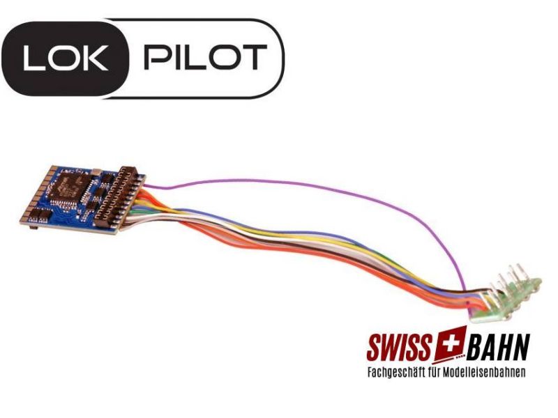 ESU 59610 LokPilot V5.0, 8 Pol NEM 652 Kabel DCC/MM/SX