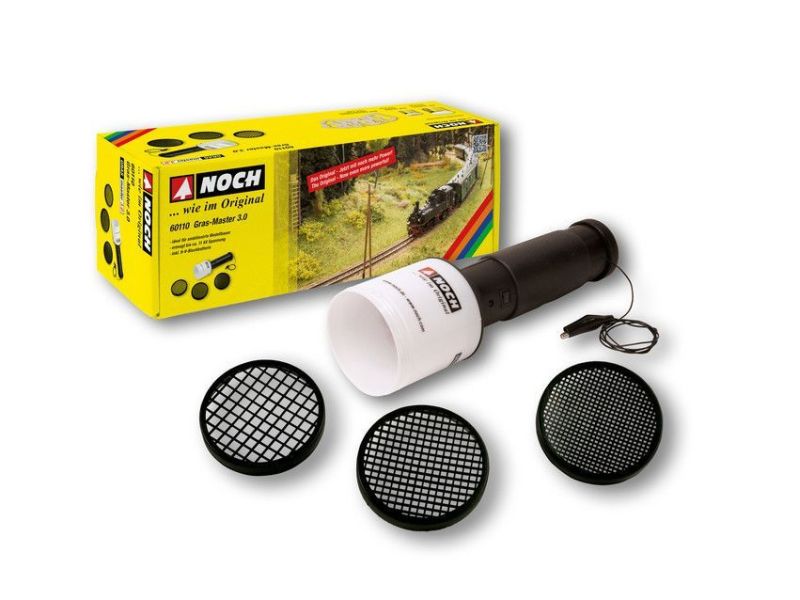NOCH 60112 Gras-Master 3.0, PROFI -Set mit 3 Sieben