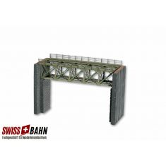 Noch 67010 Klassische Kastenbrücke aus Stahl, 18.8cm H0