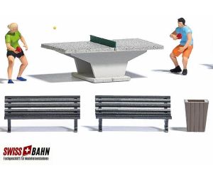 Busch 7843 Tischtennis Action Set - H0 - Detailansicht 2