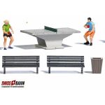 Busch 7843 Tischtennis Action Set - H0 - Detailansicht 2