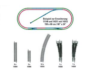 MINITRIX 14312 Gleis-Ergänzungs-Set H2 - Ansicht 1