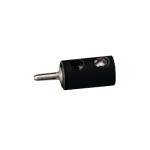 BRAWA 3008 Querlochstecker, ∅ 2,5 mm, schwarz, 10 Stück