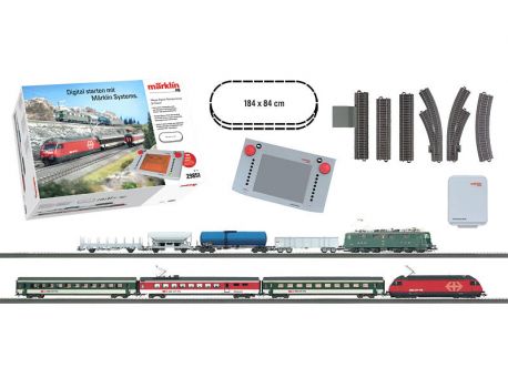 Märklin 29851 Mega-Digital-Startpackung, Schweiz, mit 2 Zügen