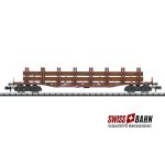 Minitrix 15484.1 Doppelrungenwagen Snps 719, Stahltransport - Ansicht 1