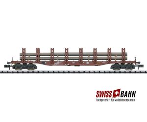 Minitrix 15484.4 DoppelrungenwagSnps 719, Stahltransporten - Ansicht 1