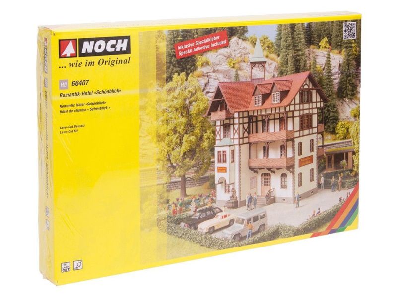 NOCH 66407 Hôtel Romantique, découpé au laser, peint H0