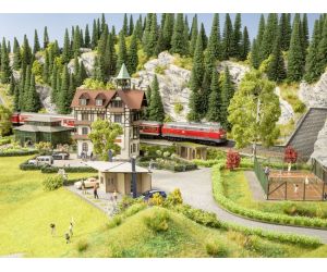 Noch 66407 Romantik- Hotel , Schönblick - Laser-cut Bausatz lackiert H0