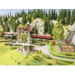 Noch 66407 Romantik- Hotel , Schönblick - Laser-cut Bausatz lackiert H0