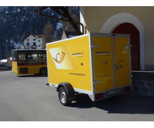 VK-Modelle 04232 Postauto- Anhänger, Schweizer Post H0 - Detailansicht 3