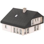 Faller 130642 Modernes Wohnhaus mit Plattendach - Detailansicht 2