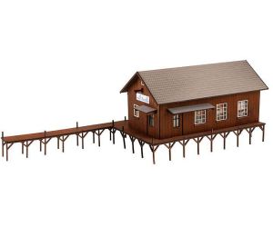 Faller 130588 Idyllisches Bootshaus - Lasercut H0 - Ansicht 1