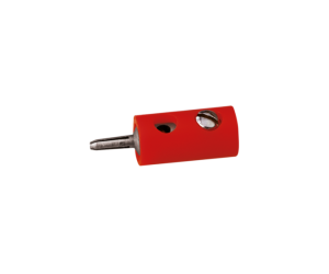 BRAWA 3002 Querlochstecker, ∅ 2,5 mm, rot, 10 Stück - Ansicht 1