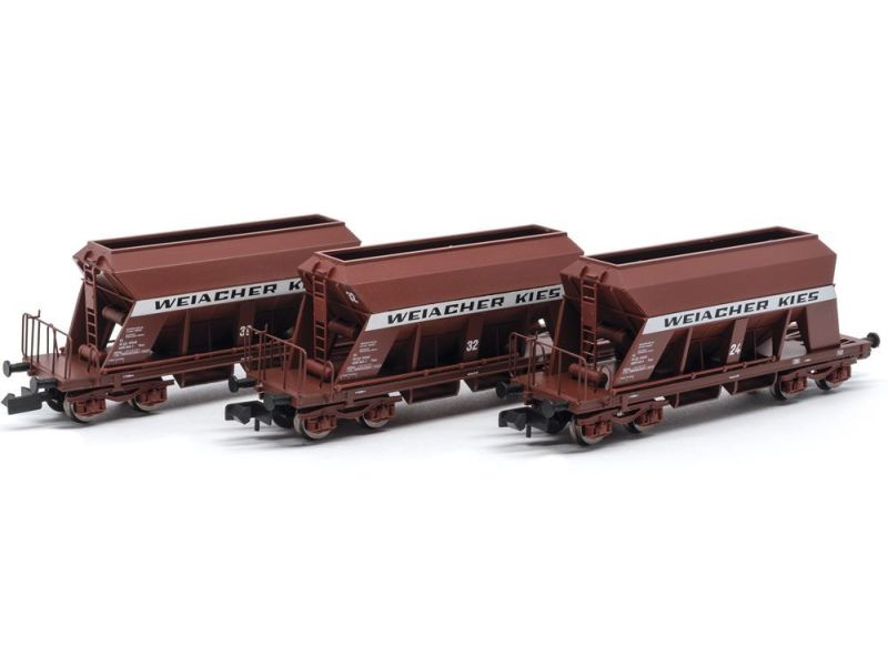 JC 66300.1 Set di 3 vagoni per ghiaia SBB Weiacher, Ep.5