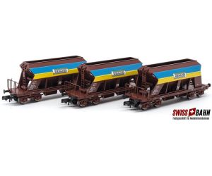 JC 66301 SBB Weiacher Schotterwagen Set 3 tlg. Ep.5