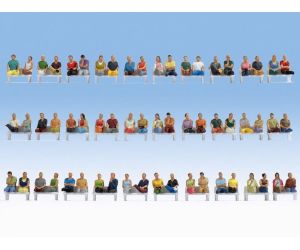NOCH 16072 Mega-Spar-Set 60 Sitzende Figuren - H0 - Ansicht 1