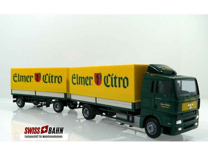 AWM 55104 MAN TGA XL Pritschen-Hängerzug - Elmer Citro
