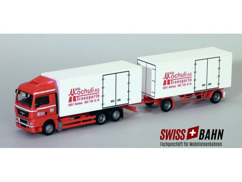 AWM 55233 MAN TGX XLX, Kofferhängerzug, Hochuli AG