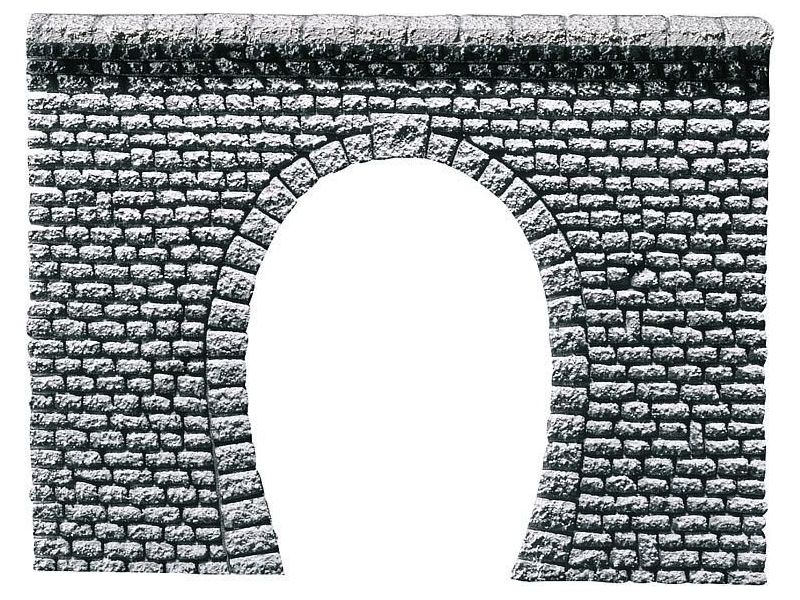 Faller 170880 Dekorplatte Tunnelportal Profi, Naturstein-Quader