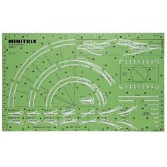MINITRIX 66600 Gleisplan- Schablone