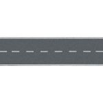 Noch 48583 Spur Bundesstraße grau 1 m lang, 66 mm breit