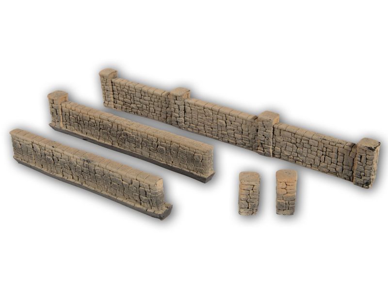 NOCH 58281 Mauern aus Basalt - Einfriedung  H0