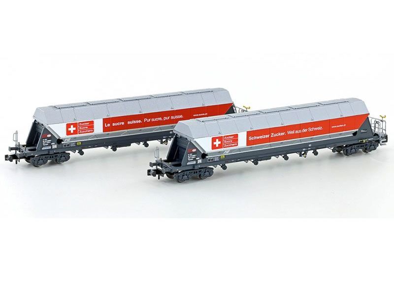 Hobbytrain 23475 Coffret de wagons-silos CFF, 2 pièces, époque 6