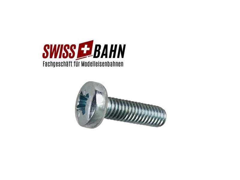 SWIBA 45668 Linsenschrauben mit Kreuzschlitz M2 - 8mm